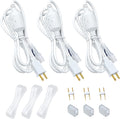 GZBtech 4.92FT Power Cord Connector Kit for 8 * 16mm LED Neon Rope Light,with Pins & End Cap & Heat Shrink Tube Set of 3