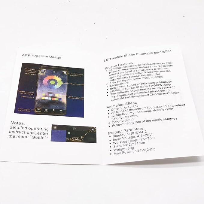 5V USB LED RGB Controller,Bluetooth Compatible APP Controller for 5V 5050 2835 RGB Strip Light TV PC DIY, Multicolor