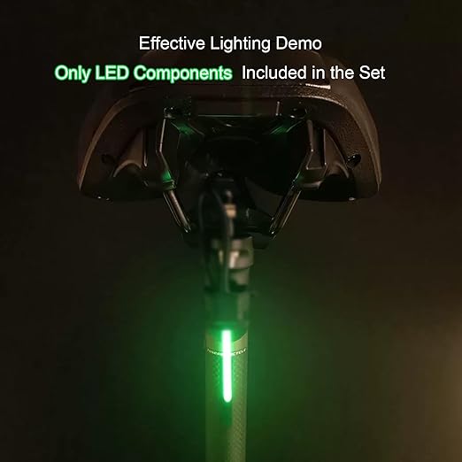 DIY kit Streaming Lights 3v Waterproof led Beads Breathing Light Auto Meteor Light Festival Decoration Lights (Green Light 2 pcs.)