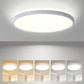 ocioc 18inch Flush Mount Ceiling Light, 36W 3600LM 5CCT Selectable, Dimmable LED Ceiling Light Fixture for Kitchen Bedroom Living Room, Modern Low Profile Style