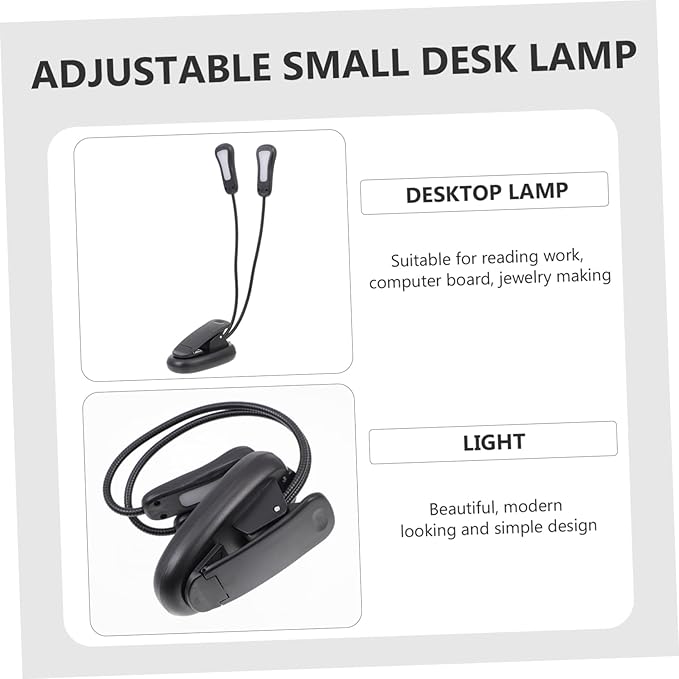 Operitacx LED Desk Lamp Eye Protection 10 Brightness Levels Adjustable Task Light for Reading and Studying USB Charging Suitable for Bedroom and Office