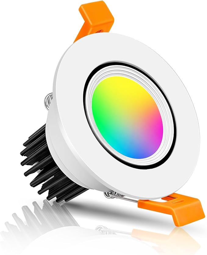 Smart Recessed Lighting 2 Inch, WiFi LED Downlight 5W 120V, RGBCW Color Changing LED Recessed Ceiling Light, COB Dimmable 2700K-5000K, Compatible with Alexa/Google, Can Lights with Driver, 1 Pack