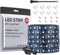 BTF-LIGHTING IP68 Waterproof Outdoor RGBW LED Strip 5050SMD RGB+Cool White(6000K-7000K) 4 Colors in 1 DC12V 5m 16.4ft 60LED/m Multi-Colored Tape Lights Can Work Outdoor(No Adapter or Controller)
