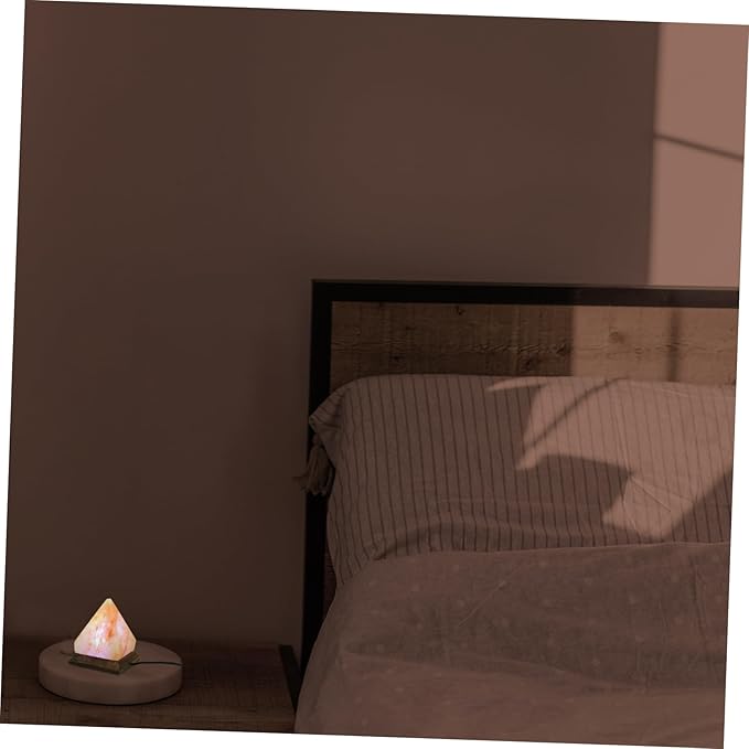 Ciieeo Pyramid Changing Light USB Night Light for Bedroom Living Room Office Decor Unique for Yoga and Meditation Spaces