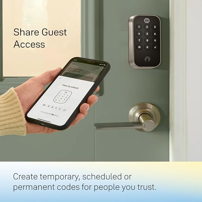 Yale Assure Lock 2 Touch Deadbolt, Oil Rubbed Bronze Keyed Fingerprint Smart Door Lock with Wi-Fi Connected Touch Keypad and Fingerprint Scanner for Code Entry and Remote Access, YRD410-F-WF1-0BP