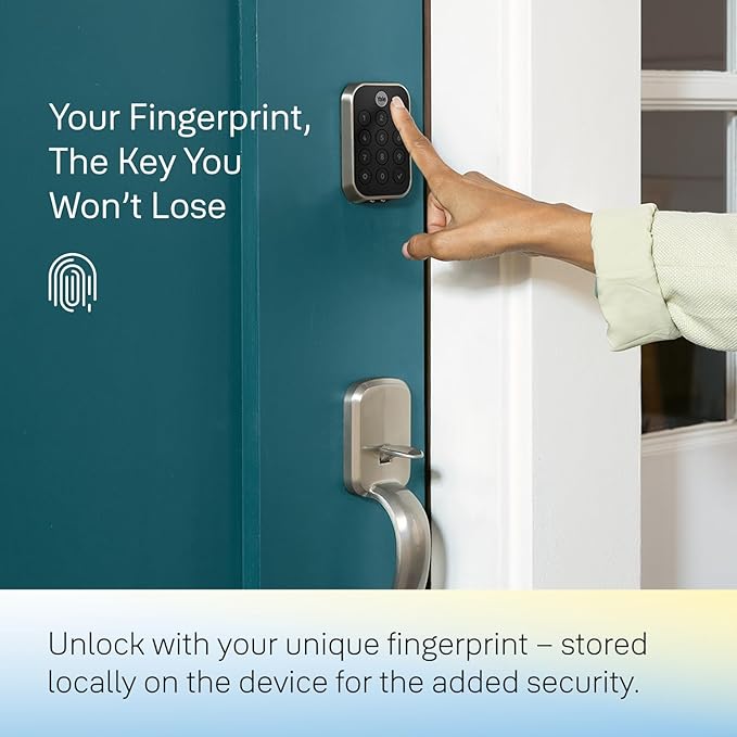 Yale Assure Lock 2 Touch with Z-Wave - Fingerprint Smart Lock in Black