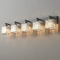 19.5" KnurledBrassWallSconcesSetof2,BronzeBathroomVanityLightFixtureswithWaterRipplesGlassTube,ModernLampforBedroom,LivingRoom,Hallway,Staise,Mirror,Kitchen