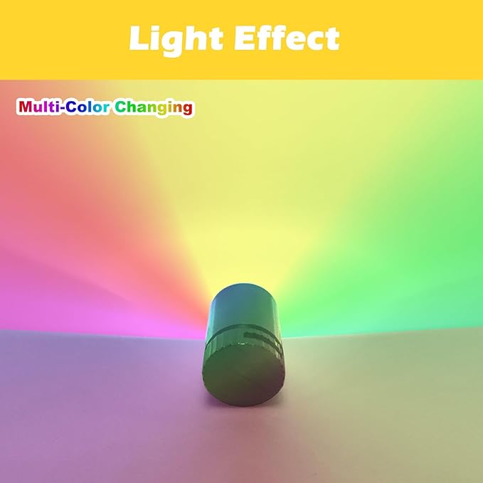 10 Pack Small Spotlight Battery Operated LED Lights, Warm White LED Wireless Miniature Spot Light for Artwork Painting,Jewelry Showcase Display,Closet,DIY Hand Craft (Multi-Color Changing)