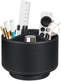 TV Remote Control Holder for Table, 360 Swivel Pen Holder for Desk Organizers and Accessories, Nightstand Organizer Caddy for Media Controllers/Office Supplies, Bedside Decorations for Living Room
