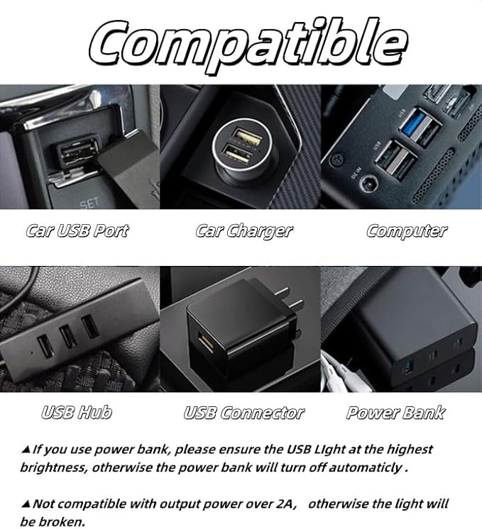 Dimmable USB Touch Control Led Lights, Glass Car Lights Interior, White Interior Car Lamp, Retro Led Night Light Ambient Lighting, USB Mood Lamp for Bedroom Hallway