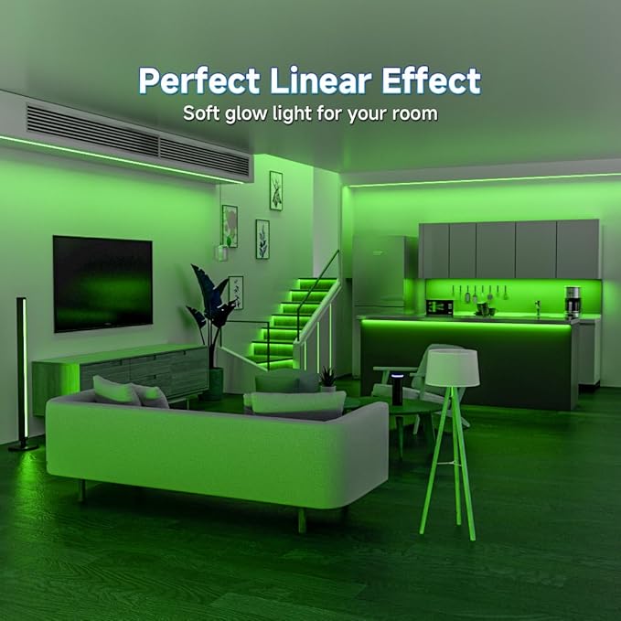 BTF-LIGHTING FCOB USB Powered Green Color COB LED Strip Lights 3.28FT 320LEDs 5V 8mm Width 90+ High CRI Ultra Bright Flexible Light for 3D Printer TV Backlight Display Cabinet PC DIY Decor