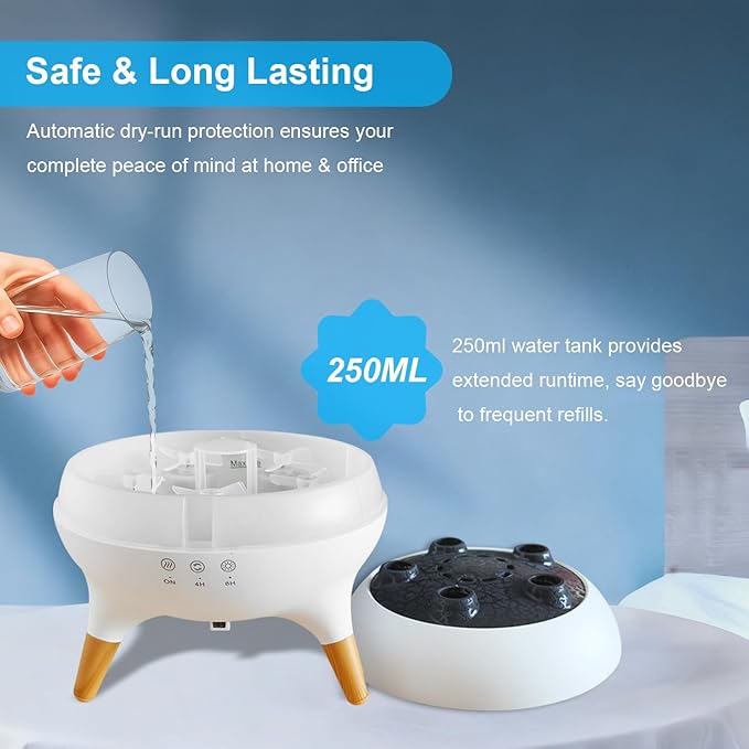 Essential Oil Diffuser 250ML, Jellyfish Diffuser Aromatherapy Diffuser Humidifier with 7-Colors LED Lights, Aroma Diffusers for Home Auto Shut-Off & Remote Control for Room