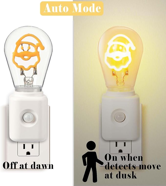 Night Lights Plug into Wall 1-Pack, 1W Plug in Night Light, Motion Activated, 2200K Warm White, Auto-On/Off, for Adults Kids Room Bedroom Bathroom Hallway Kitchen