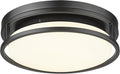 Darkaway LED Flush Mount Ceiling Light, 12inch Modern Dimmable Ceiling Lamp 3000K-6500K Dimmable Black Ceiling Light Fixture for Bedroom Kitchen Hallway Entryway