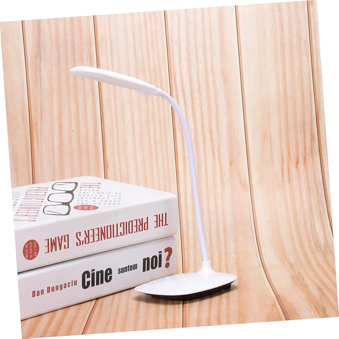 Three Stop Adjustable LED Desk Lamp Touch Control Eye Caring Light for Reading Study Portable Table Lamp White for Home and Office Use