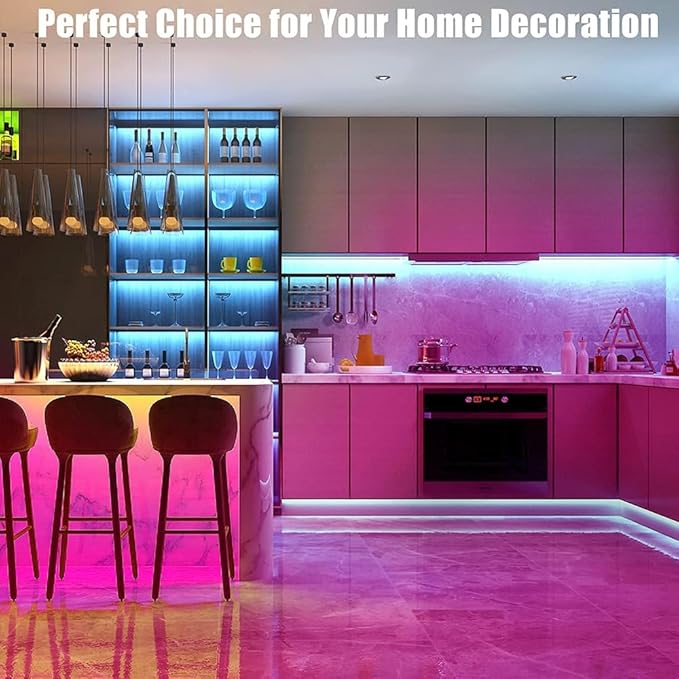COB LED Strip Lights RGB 6.56ft, 5V Dimmable LED Light Strip, Flexible USB LED Lights for TV, TV Backlighting, Bedroom, Kitchen, Home DIY Lighting