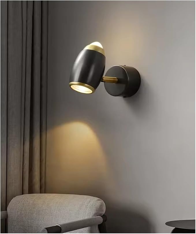 Modern Minimalist Living Room Wall Lamp, Rotatable Bedside Light for Aisles, Simple Design, Stylish Home Decor, Energy Efficient Lighting Solution (Warm Light)
