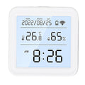 LiebeWH WiFi Temperature Humidity Monitor Smart Room Thermometer Indoor with Tuya APP Control Digital Hygrometer Remote Data Export for Home Basement Bedroom
