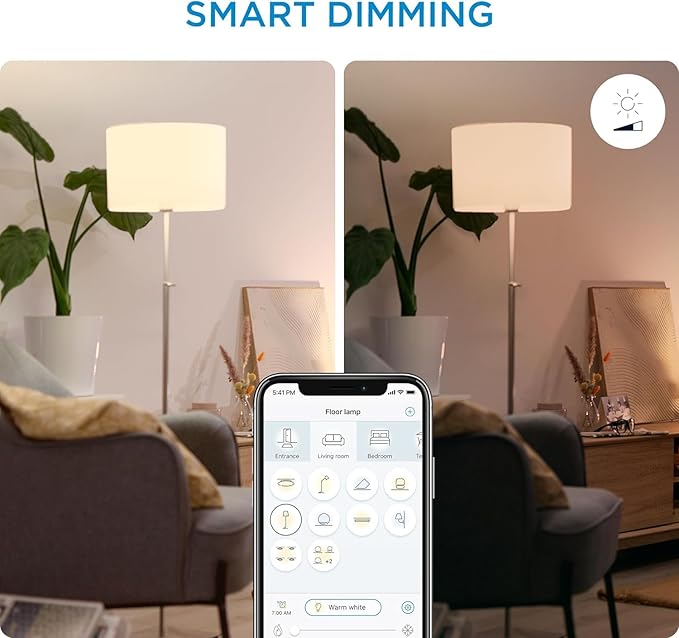 WiZ 100W Eq. (14.5W) A21 Daylight (5000K) LED Smart Bulb - Pack of 3-1600 Lumen- E26 - Indoor - Connects to Your Existing Wi-Fi - Control with Voice or App - Activate with Motion - Matter Compatible