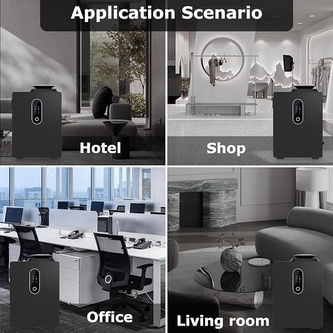 2026 Upgraded HVAC Scent Diffuser Machine Cover 6000 Sq.Ft With Wi-Fi Control for Large Room, 1000ml Scent Air Machine For Home, Waterless Cold Air Aromatherapy Essential Oil Diffuser for Hotel,Office