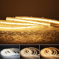 IP68 Waterproof COB LED Strip Light, 16.4FT 12V 4000K 480 LEDs/m CRI>90, Flexible Cuttable Tape Light for Outdoor Bathroom Swimming Pool Decoration (No Power Supply)