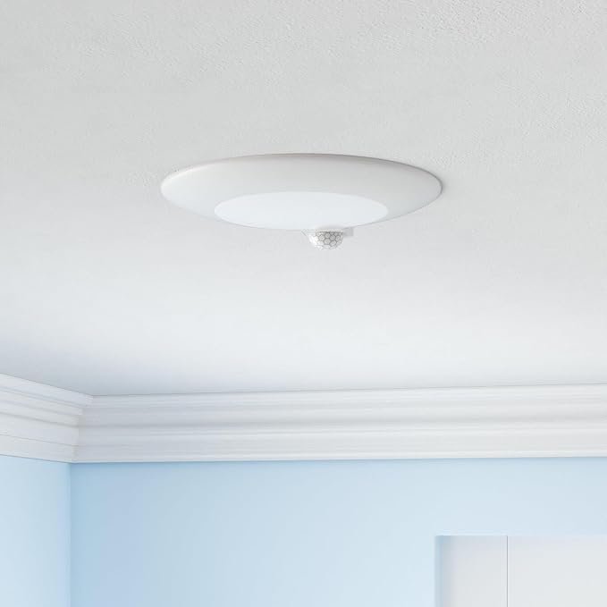 Closet Lights Motion Sensored, LED Closet Light Motion Activated, 5000K Daylight 6-7/8 Inch 10W Motion Sensor Ceiling Light, Closet Lights Wired, Pantry Light 90CRI, No Battery, Damp Rated ETL