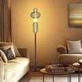 NUÜR LED Dimmable Floor Lamp with Remote & Foot Switch, Adjustable Color Temperature & Stepless Dimming, Modern Industrial Mesh-Shade Tall Standing Lamp, Black Corner Lamp for Living Room Bedroom