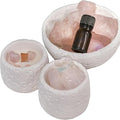 Pink Quartz Crystal Essential Oil Diffuser & Candle Set – Soy Wax Candle, Crystal Diffuser Stones & 10ml Essential Oil | Relaxation Aromatherapy Home Décor Gift Set