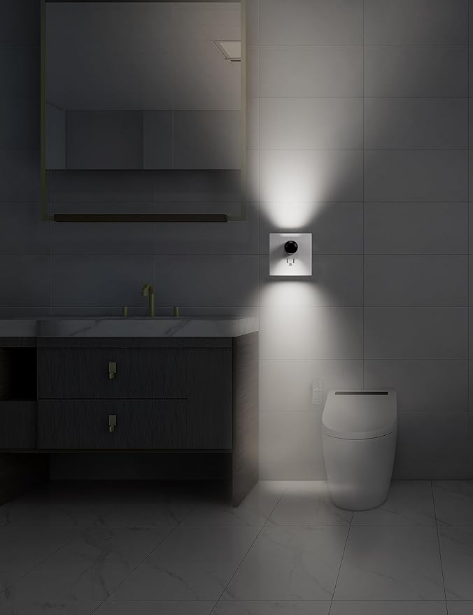Plug-in LED Night Lights,Automatic Night Lights Plug into Wall,Dusk to Dawn Sensor 4000K,Bathroom, Hallway, Bedroom,Kitchen, Stairways, Non-Dimmable,6 Pack