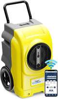 AlorAir 270 Pints Commercial Dehumidifiers for Large Room or Basements, Industrial Large Dehumidifier with Pump and Drain Hose, Dehumidifiers with Smart Wi-Fi, Manufacturer's 5 Years Warranty, Yellow