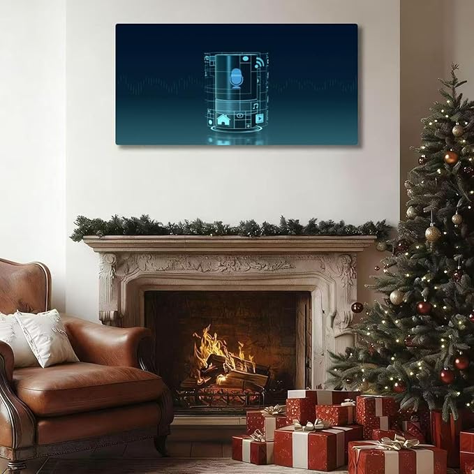Wibinuki Wall Art Wall Decor Wall Paintings smart speaker for Living Room Bedroom Bathroom Home Decor Can Be Hung Directly 20"x 40"