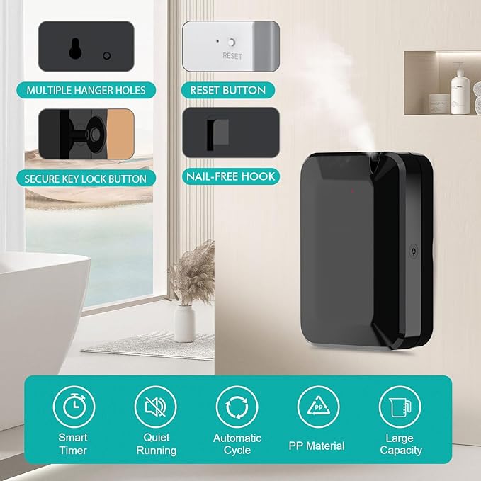 Scent Air Machine for Home, 2500 Sq. Ft Bluetooth Waterless Essential Oil Diffuser with Cold Air Technology, Fragrance Diffuser for Large Room, Hotel, Office, Spa