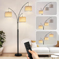 Floor Lamps for Living Room, 2400LM Super Bright Arc Floor Lamp with Remote Control, 3 Light Tall Floor Lamps with Stepless Dimmable, 80" Mid Century Tree Floor Lamp for Bedroom, Office