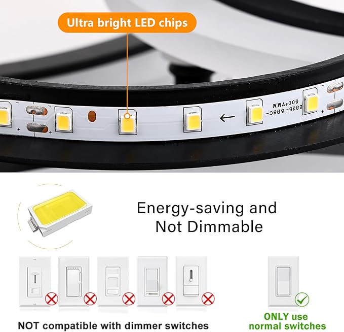 Modern LED Ceiling Light, Black 8 Rings Flush Mount Ceiling Light, 4000K Lighting Fixture Ceiling Lamp for Kitchen, Bedroom, Living Room, Dining Room