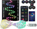 Smart Fairy Lights 16.4Ft 50LEDs, Color Changing String Lights with Remote & App Control, RGB-IC Multicolor DIY Twinkle Lights for Bedroom, Christmas, Party, Indoor Holiday Decor