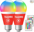 Color Changing LED Light Bulbs with Remote RGBW Bulb 10W (85W Equivalent),A19 E26/27,Lamp Replace,Warm White,Dimmable Memory Function,Ideal Lighting for Home Decoration,Bar Party (2 Pack)