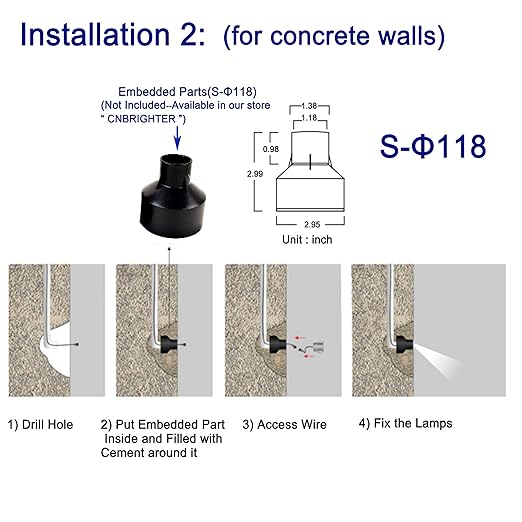 LED Step Lights Outdoor Indoor,1W 12V-24V DC, Waterproof IP67,Aluminum,3000K Warm White,Stair Lighting,Stairway Foot Lamps (A1-Horizontal)