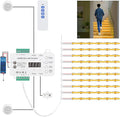 Smart Motion Sensor Stair Light for Indoor, No Wiring Required 40 inches Long COB LED Stair Lights Indoor with Remote Controller (Warm White 3000K,16 Stairs)