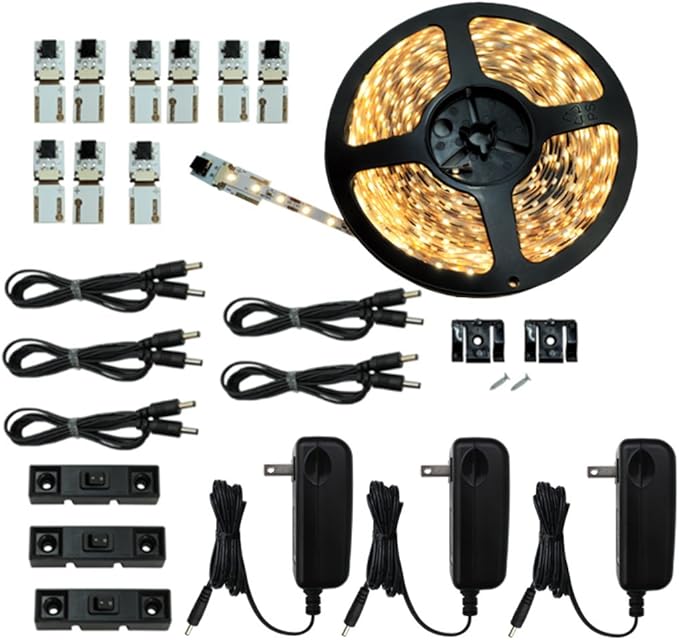 Inspired LED Cut and Connect Series Kit Super Bright Warm White 12M 39 Ft Kit Kitchen Remodel Lights Hobby Light Kitchen Lighting 3000 K