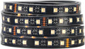 BTF-LIGHTING 5050 RGBW RGB+Warm White(2700K-3000K) 4 Colors in 1 LED Tape Light DC24V 5m 16.4ft 60LED/m Multi-Colored IP67 Black 14mm PCB for Bedroom Kitchen Home Decoration(No Adapter or Controller)