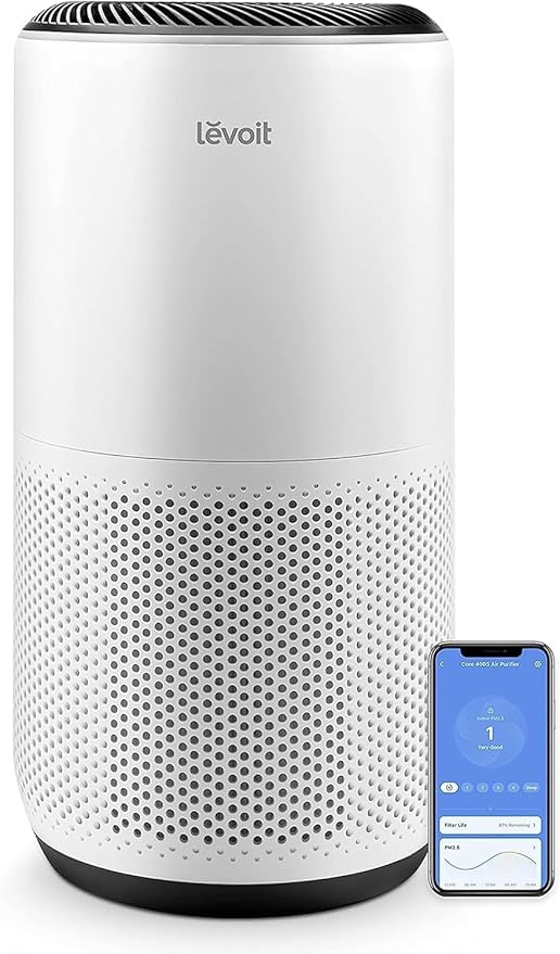 Levoit Air Purifier 1980 Ft2 Room With Air Quality Monitor and Humidifier 6L Tank App Control Essential Oil Diffuser