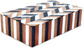 Handicrafts Home Decorative Storage Box with Lid Wooden Storage Organizer Box Multi Purpose Storage Box for Home Use – Natural Wood Resin Inlay Marquet Cosmo Collection- 10x6x2.5