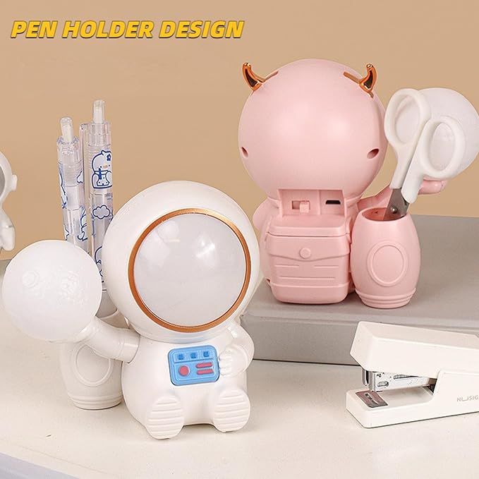 Cartoon Led Night Light for Kids with USB Rechargeable,Cute Birthday Gifts for Boys and Girls,Kawaii Room Decor Desk Accessories for Bedroom,Nursery Night Lamp for Baby (White)