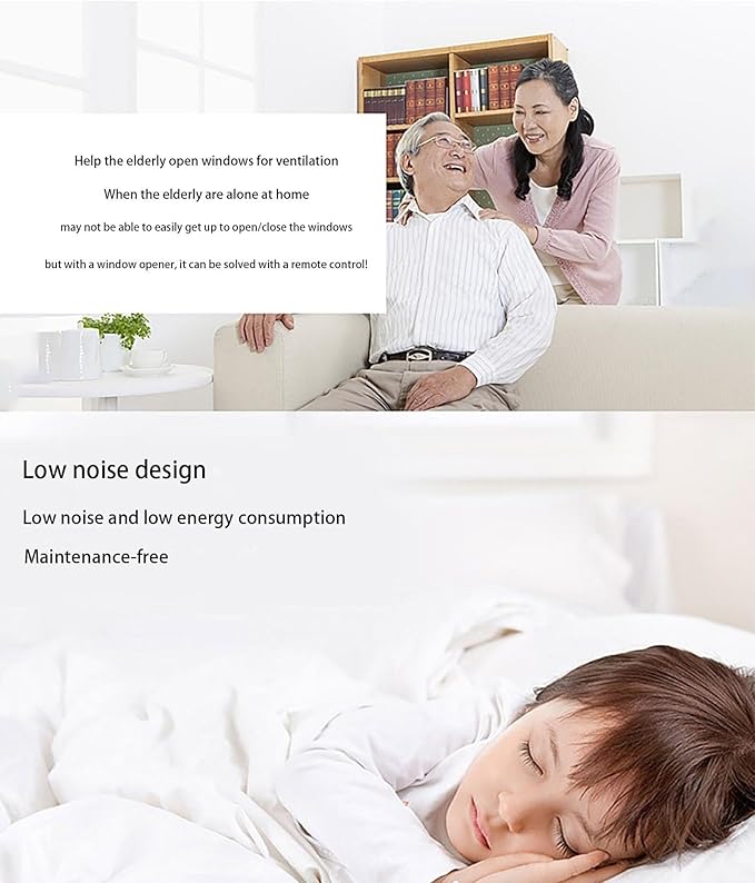 Electric Chain Window Opener Actuator 24V Stroke 300-800 MM Smart Window Opener Driver Motor W/Switch Controller (Stroke 800mm+Controller)(Stroke 800mm+controller)