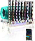 Sound Reactive Ambient Light, Smart App-Controlled Music Rhythm Lamp with Custom Modes, Designed for Portable Speaker Setup for Bedroom, Dorm, Living Room (Black)