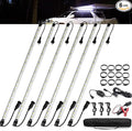 FIERYRED 12V Interior Light Bar Kit, Dimmable Camping Lights, Weatherproof IP67, Aluminum Magnetic Mount with Dimmer Switch, Portable Lights for Camping Tent Awning RV Car Trailer Boat (6 Pcs, White)