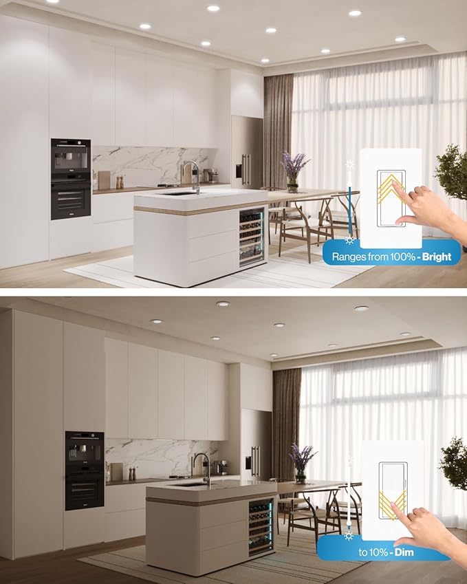 Sunco 12 Pack 6 Inch LED Recessed Light, Ceiling Canless Recessed Lights, Baffle Trim Ultra Thin, 850 LM, 14W, 6000K Daylight Deluxe, Dimmable, Wafer Thin with Junction Box.