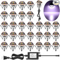 LED Stair Light Low Voltage Waterproof IP65 Outdoor F1.38 Wood Recessed LED Deck Lighting Yard Garden Patio Step Landscape Pathway Decor Lamp, Bronze(30pcs, Cool White)