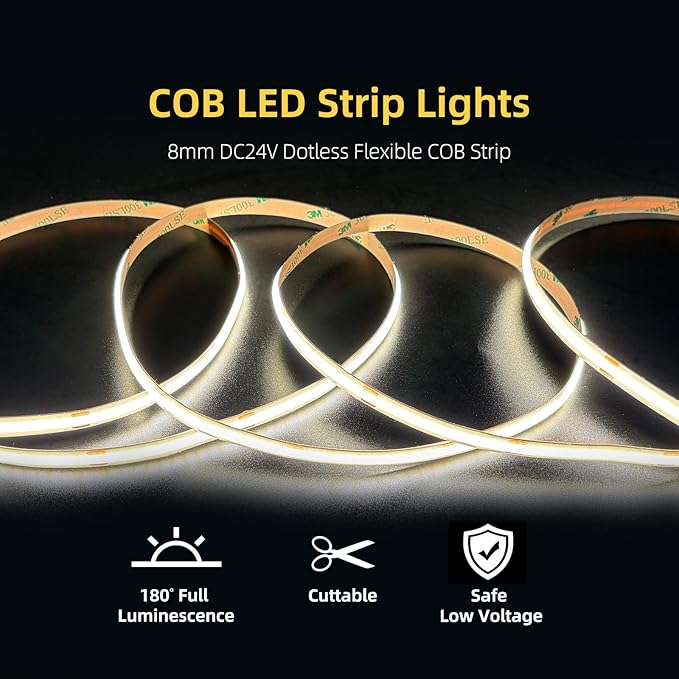 Stair Lights Indoor Motion Sensor Smart Interior Led Step Lights16 Stairs 40 Inch Length Cuttable Led Light Strip for Staircase Scene (Cool White 6000K, 16 Stairs)