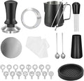 27 PCS Espresso Accessories Kit,Barista Kit 51mmCoffee Tamper Set- with Tamper,Frothing Pitcher，WDT Tool,Espresso Puck Screen and Dosing Funnel,Latte Art Kit